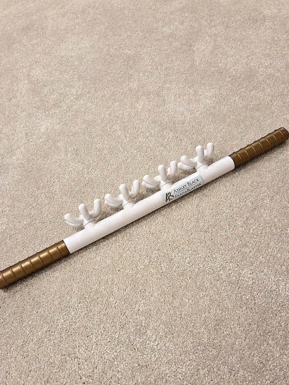 Ashley Black Original FasciaBlaster Massage Tool White & Brown